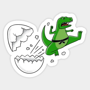 Dinosaur karate Sticker